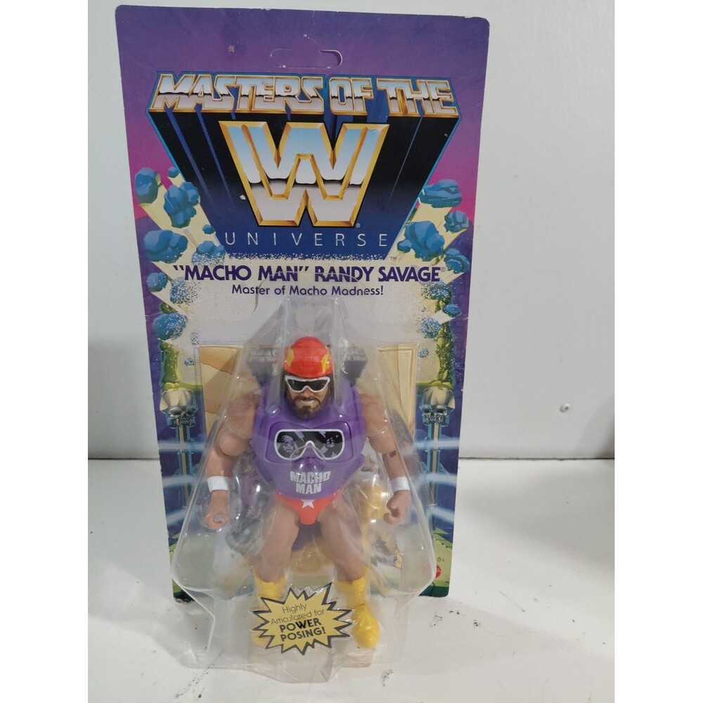 NIP Mattel Masters of the WWE Universe Macho Man Randy Savage Action Figure